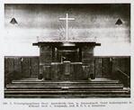 Het oorspronkelijk liturgisch centrum.
<br/>
Vakblad voor de Bouwbedrijven, januari 1935